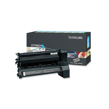 Lexmark™ C7700ch Return Program High-yield Toner, 10,000 Page-yield, Cyan freeshipping - TVN Wholesale